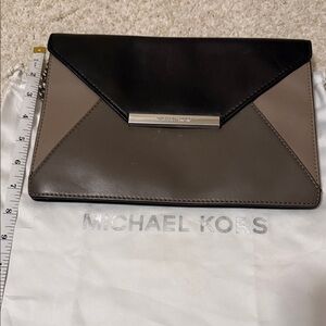 Michael Kors Two-Tone Black and Gray Clutch